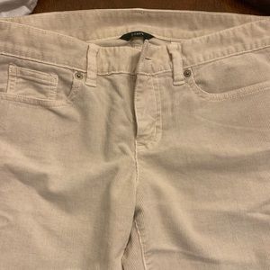 Jcrew skinny ankle zip cords.